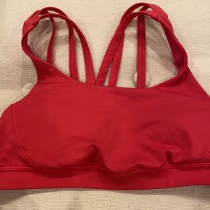 Lululemon Energy Bra size 8 pink/red